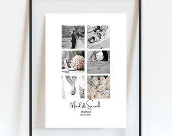 Personalised photo collage, Photo Print, Personalised Photo Print, Gift for Sister, Gift for Friend, Christmas Gift