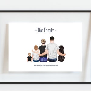 Personalised Family Print, Christmas Gift, Family Present, Gift for Wife, Gift for Husband, Gift for Family, Secret Santa Gift image 2