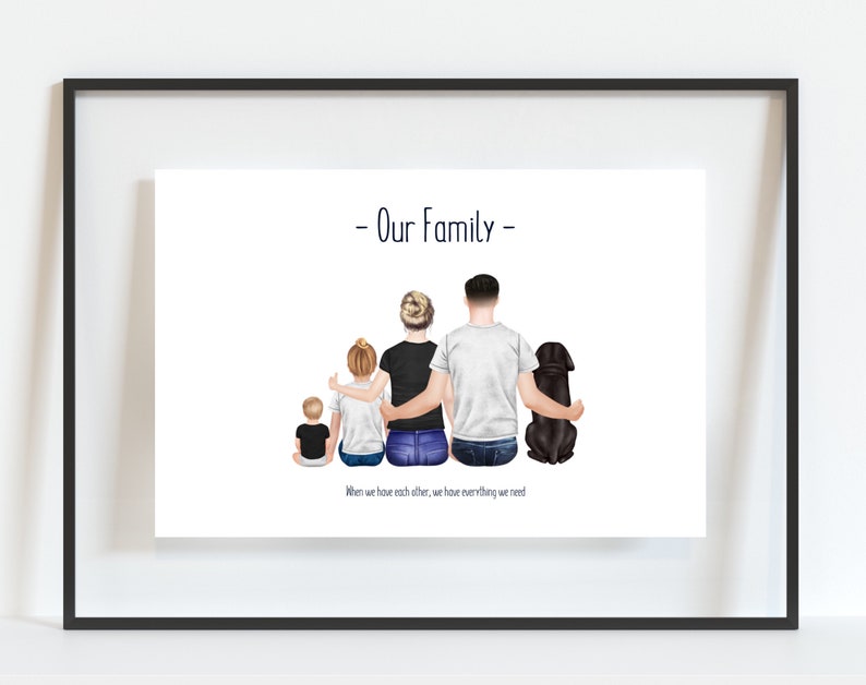 Personalised Family Print, Christmas Gift, Family Present, Gift for Wife, Gift for Husband, Gift for Family, Secret Santa Gift image 2