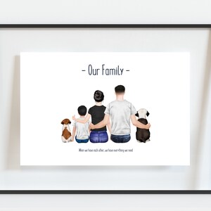 Personalised Family Print, Christmas Gift, Family Present, Gift for Wife, Gift for Husband, Gift for Family, Secret Santa Gift image 5