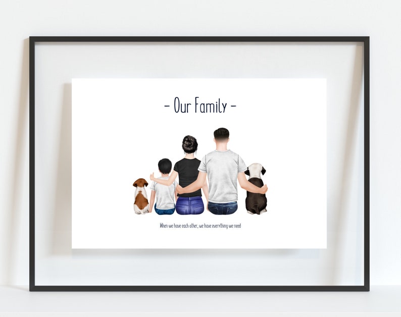 Personalised Family Print, Christmas Gift, Family Present, Gift for Wife, Gift for Husband, Gift for Family, Secret Santa Gift image 5