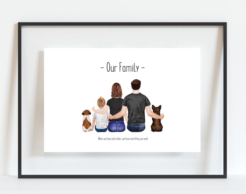 Personalised Family Print, Christmas Gift, Family Present, Gift for Wife, Gift for Husband, Gift for Family, Secret Santa Gift image 6