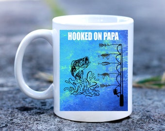 fish, fishing, father's day design, dad, hooked on papa, fishing png, PNG, digital download, commercial use, sublimation, waterslide