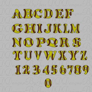 softball svg, softball png, softball dxf, digital download, softball letters, softball stitches, commercial use, svg, dxf, png, softball