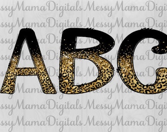 alfabet doodle set, luipaard alfabet set, zwart luipaard alfabet, PNG, sublimatie, alpha doodle, luipaard, luipaard alfabet, luipaard alpha
