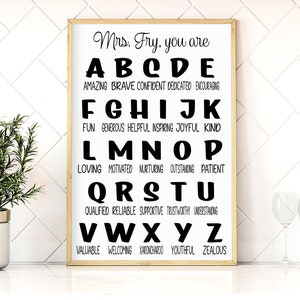 teacher alphabet board, teacher you are alphabet, teacher design, teacher sublimation, sublimation, teacher gift design, back to school
