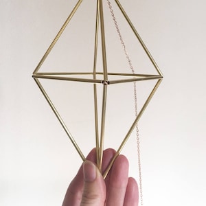Brass Himmeli Airplant Hanger No.4