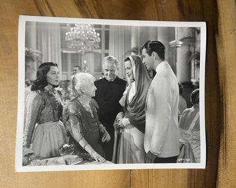 Original Hedy Lamarr, Zeffie Tilbury, & Robert Taylor Photograph