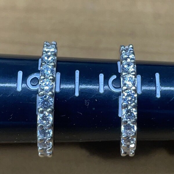 Two Sterling Silver Cubic Zirconia CZ Rings - Size 5 and Size 6