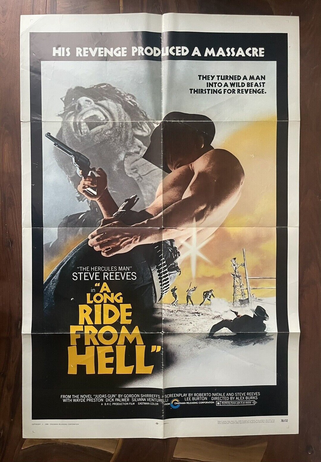 A Long Ride From Hell Full Movie Original Vintage Movie Poster A Long Ride From Hell Steve Reeves - Etsy