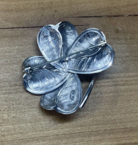 Vintage Danecraft Sterling Silver Floral Brooch/P… - image 2