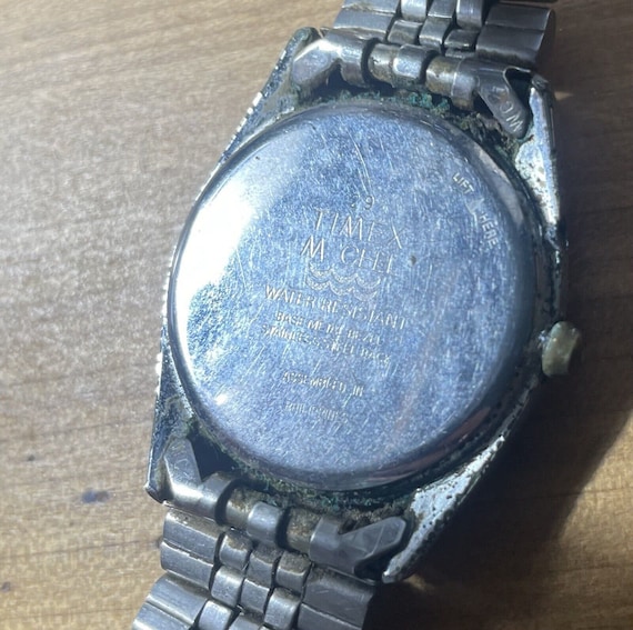 Vintage Timex Quartz M Cell Watch - Calendar Wate… - image 3