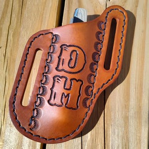 Gaine de couteau personnalisée de style crêpe ; étui pour couteau pliant ; Couteaux de style étui ou trappeur ; Gaucher ou droitier