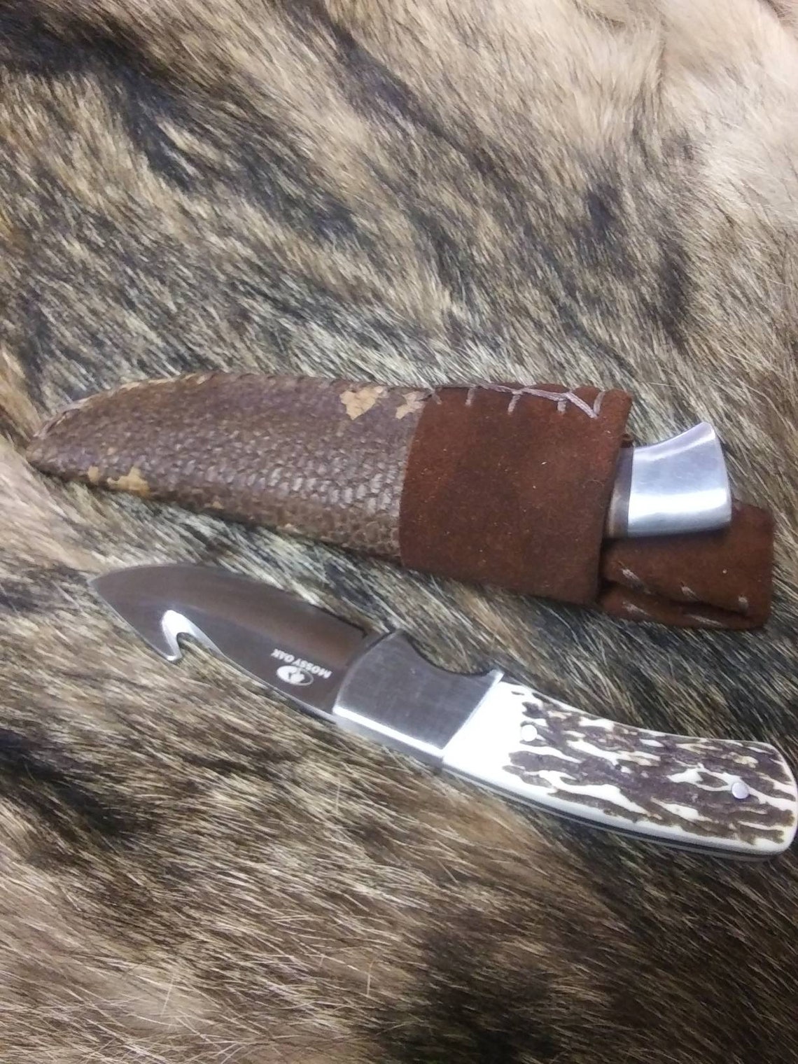 Beaver Tail Knife Sheath Hunting/Skinning Knife Sheath Etsy