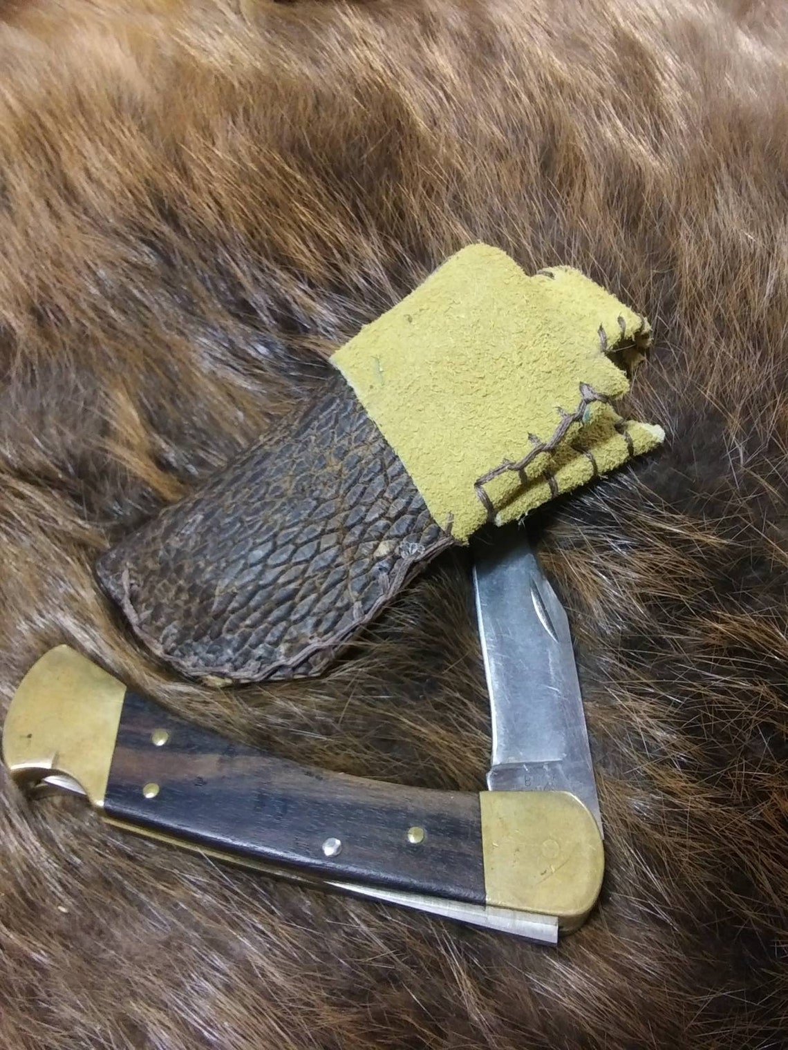 Buck 110 Beaver Tail Knife Sheath Hunting Knife Sheath Etsy