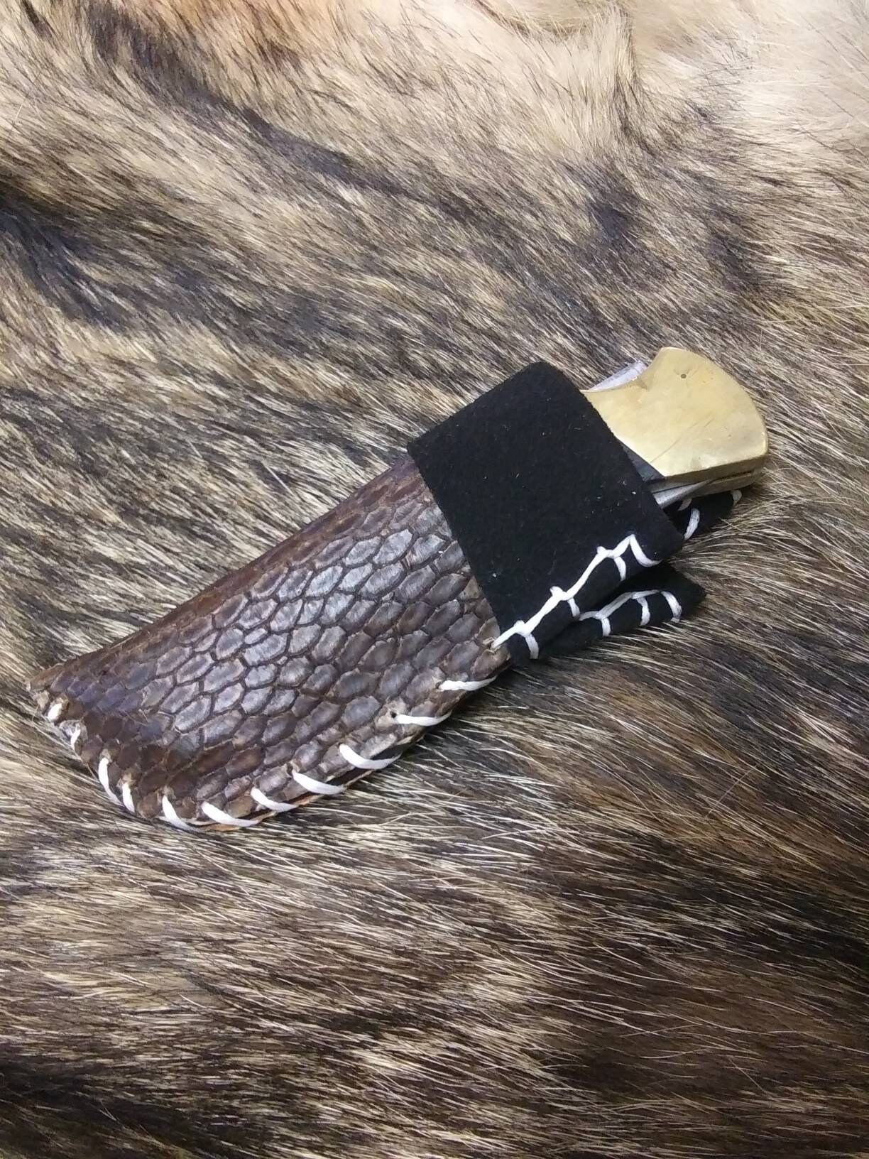 Buck 110 Beaver Tail Knife Sheath Hunting Knife Sheath Etsy