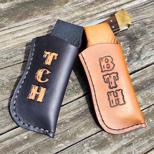 Personalized Knife Sheath; Folding Knife Sheath; Buck 110