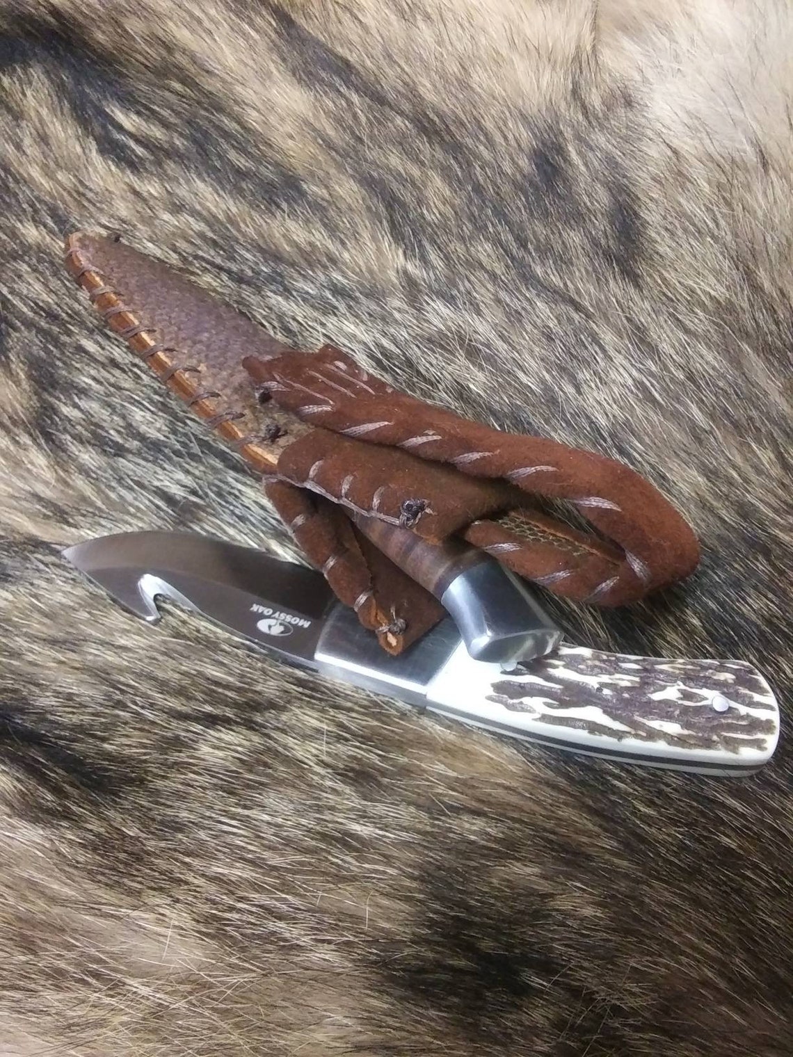 Beaver Tail Knife Sheath Hunting/Skinning Knife Sheath Etsy