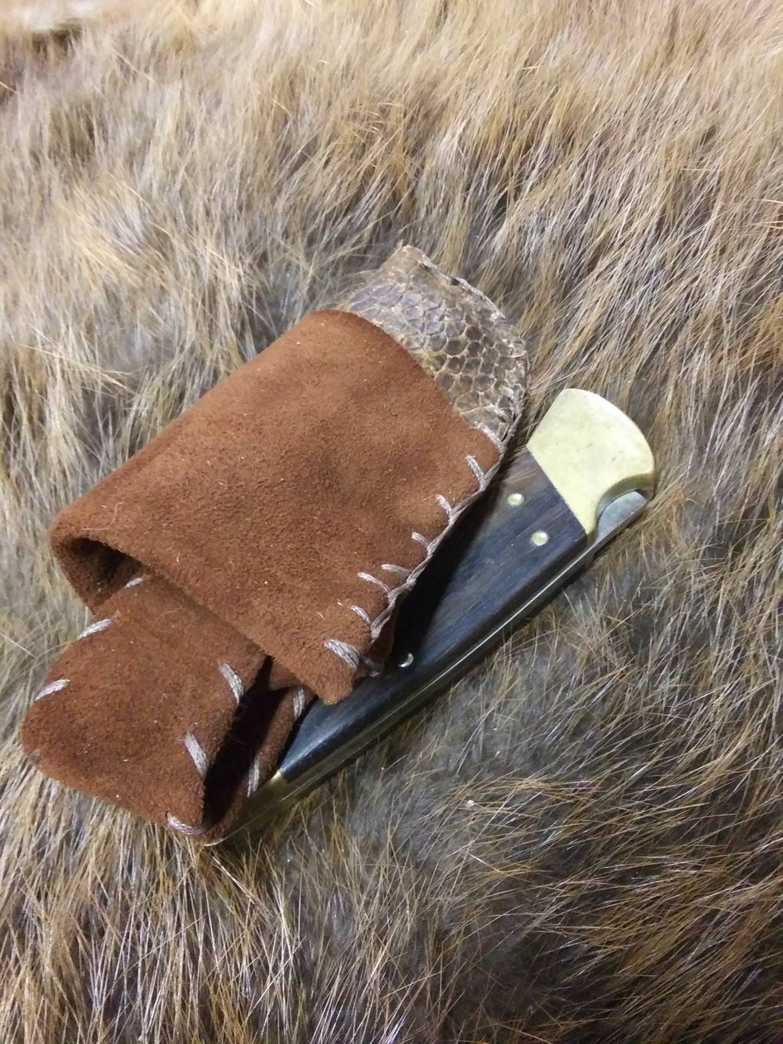 Buck 110 Beaver Tail Knife Sheath Hunting Knife Sheath Etsy
