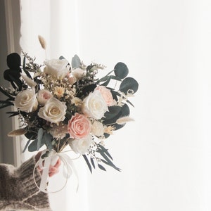 Bouquet de mariage conservé / séché personnalisable et Boutonnière