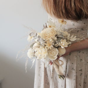 Ramo de boda personalizable preservado / seco / sola flor y Boutonniere