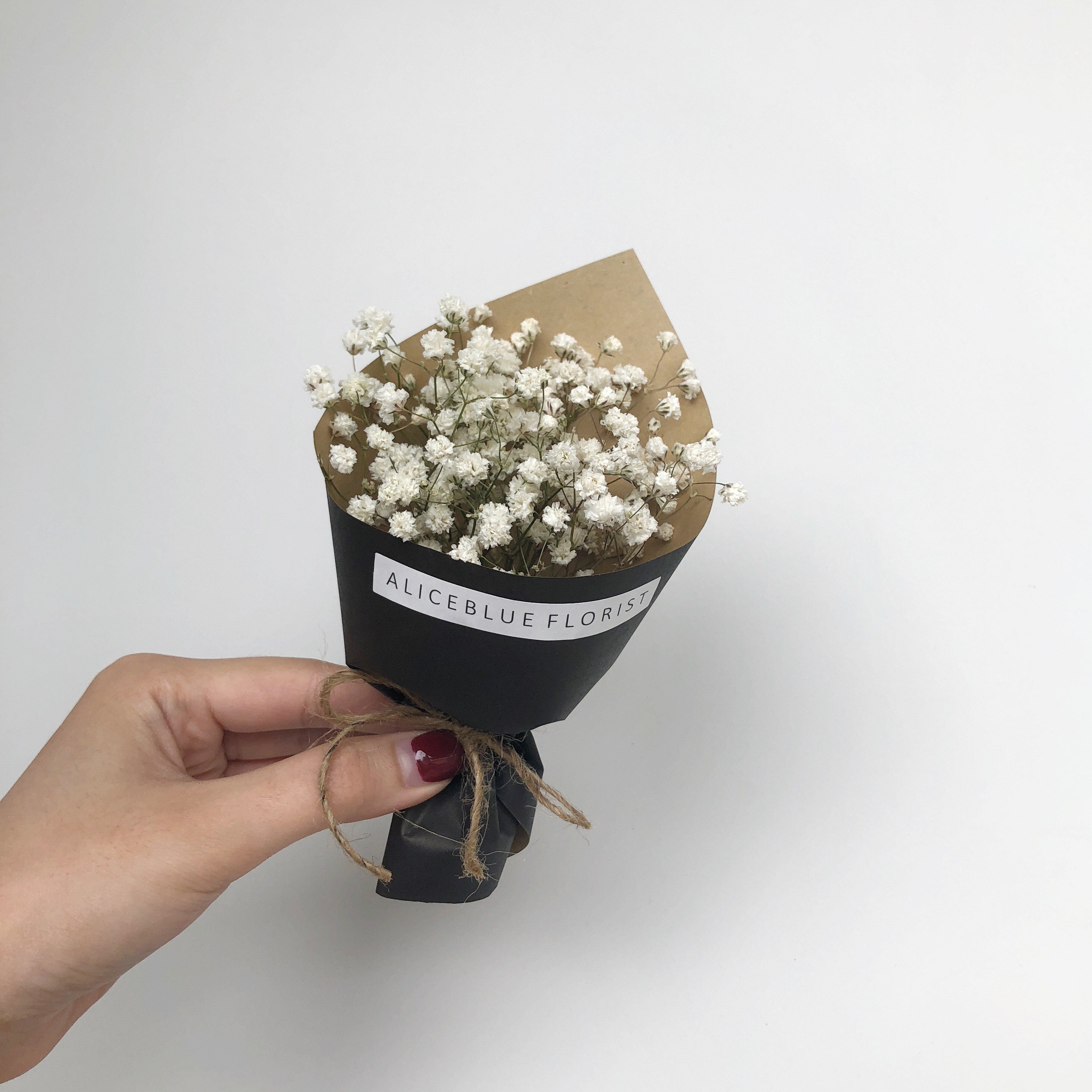 Popvcly Mini Bouquet Flowers-Natural Handmade Dried Flower Bouquet with  Gift Box Packaging,for Valentine's Day Gifts 