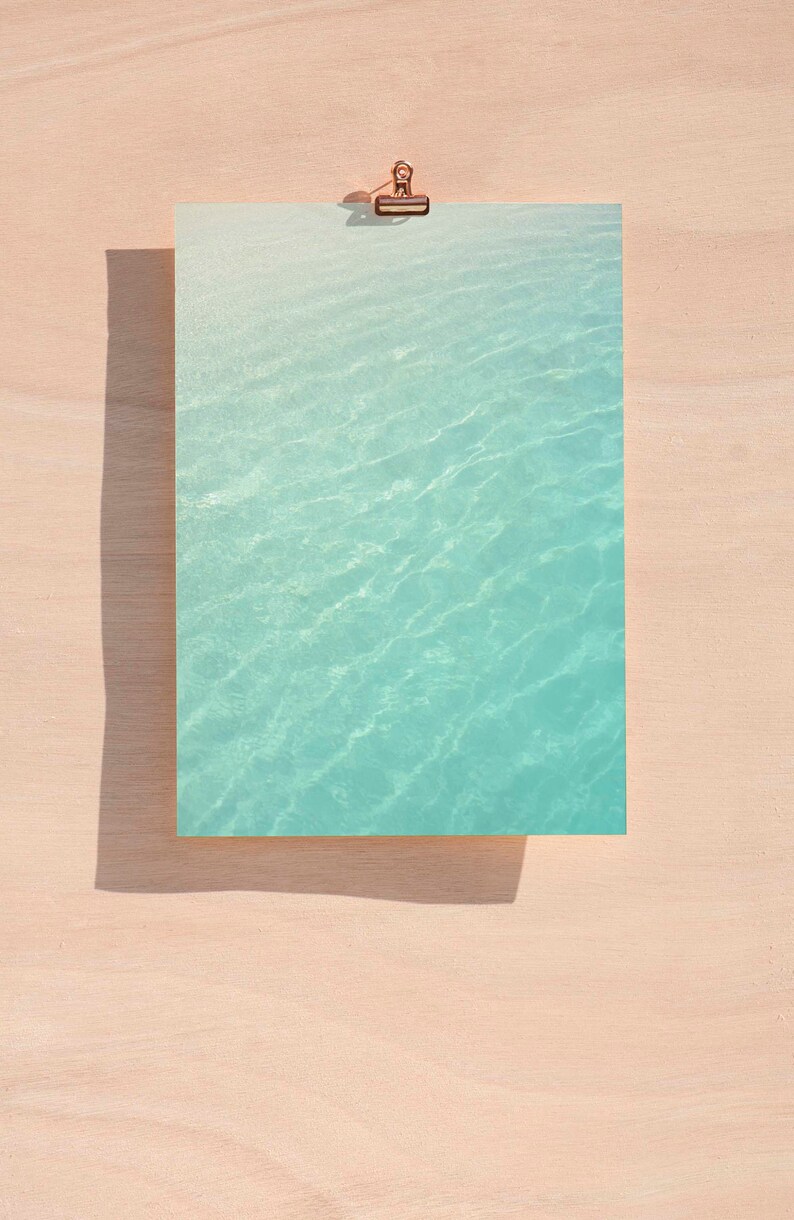 Pair of 2 Beach Prints, Coastal Set of Prints, Ocean Art, Waves Print