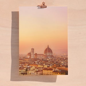 TUSCAN GLOW, Florence Print, Italy Wall Art, Florence Sunset, Travel Photography, Florence Italy, Large Wall Art, Europe Travel Print