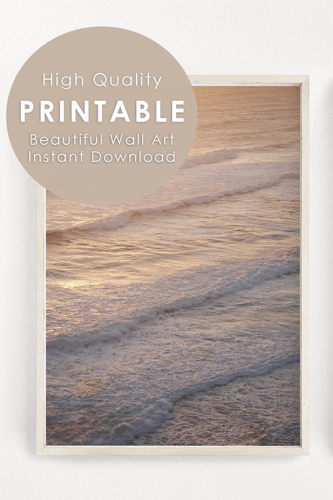OCEAN PRINTABLE Wall Art, Ocean Wall Art, Art Print, Coastal Printable, Wall Decor, Beach Print ...