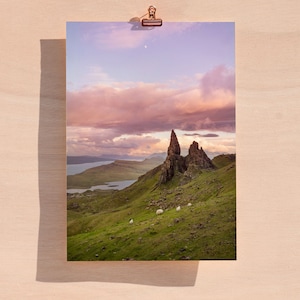 SKYE SUNSET, Isle of Skye Print, Scottish Highlights, Scotland Wall Art, Isle of Skye Photography, Old Man of Storr, Landscape Print, Sunset