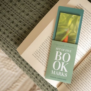 Bookmark Set of 5 - Tropical Islands - Gifts for Book Lovers, Gifts for Bookworms