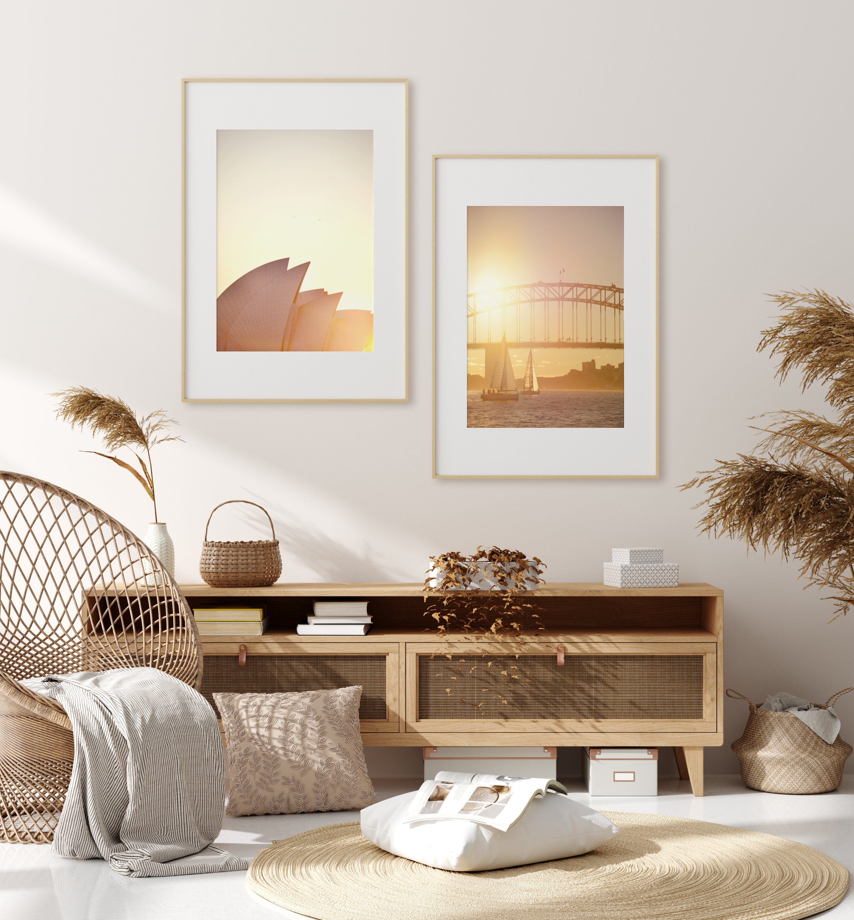 THE SYDNEY SET, Pair of 2 Sydney Prints, Harbour Prints, Australia