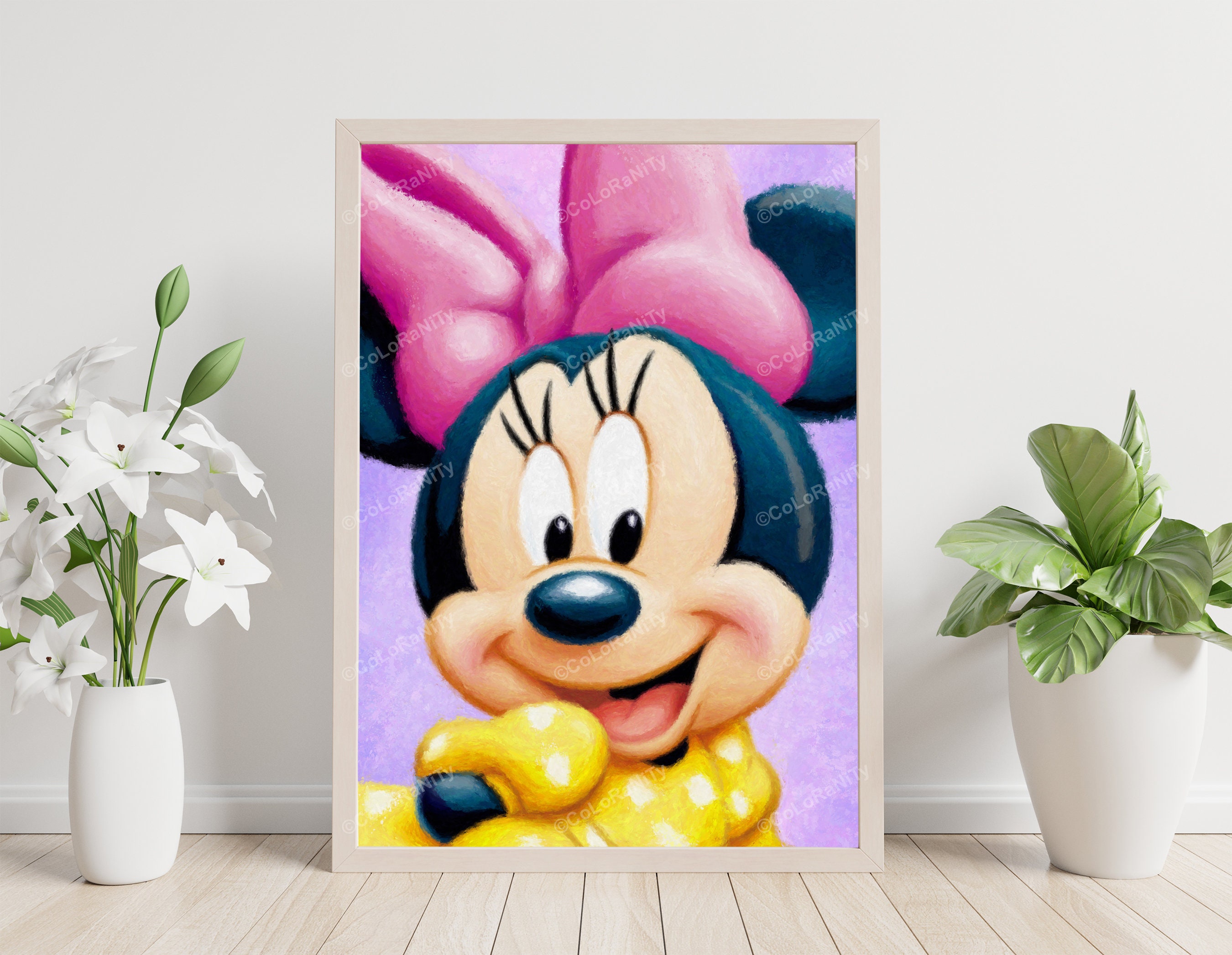 Minnie print mouse wall decor minnie nursery room minnie Etsy