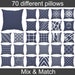 see more listings in the Blue & Gray Throw Pillow section