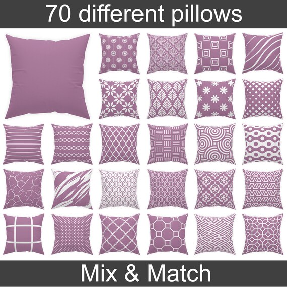 Mauve throw pillows best sale