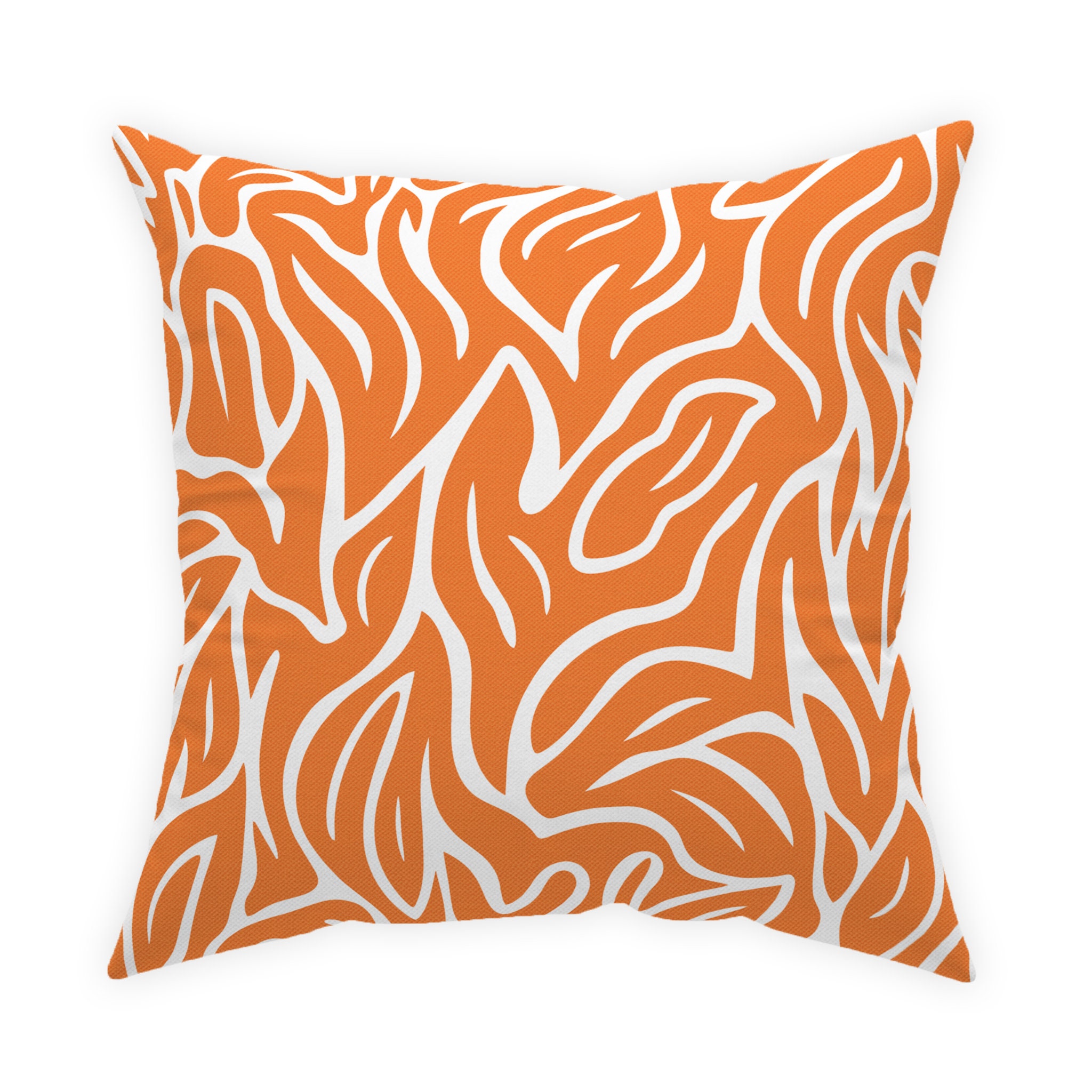Bright Orange Throw Pillows