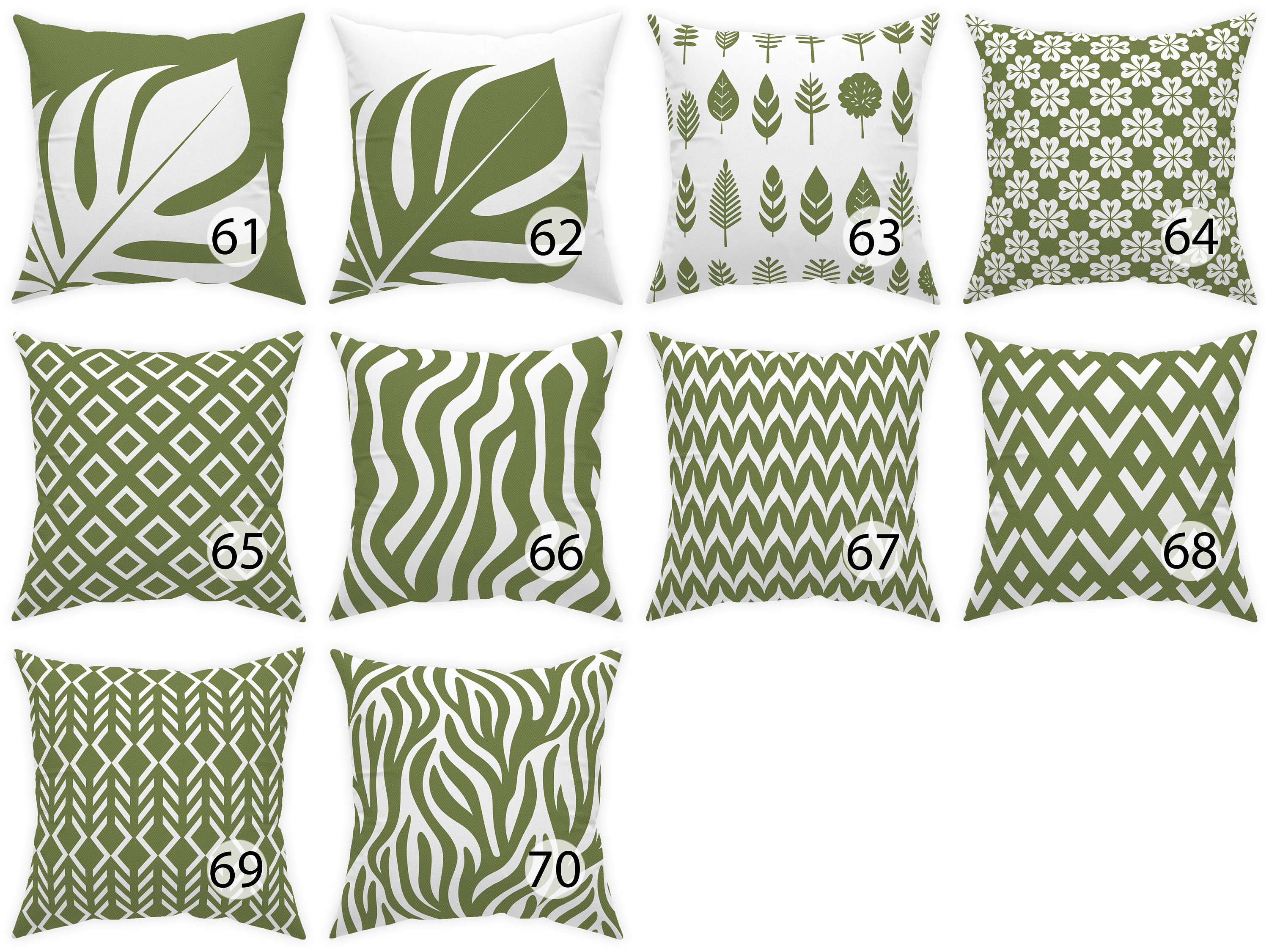 Sage green outdoor pillows sale