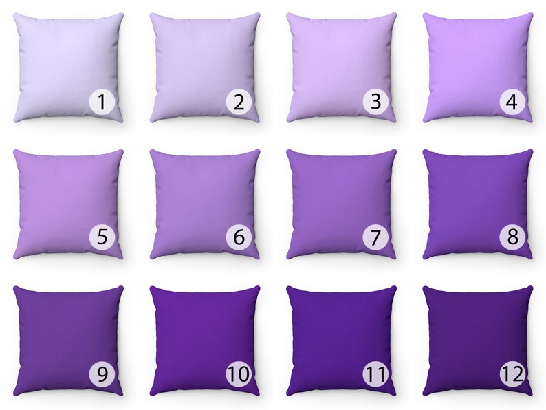 Solid Purple Pillow Covers 14x14 16x16 18x18 20x20 Lilac Etsy