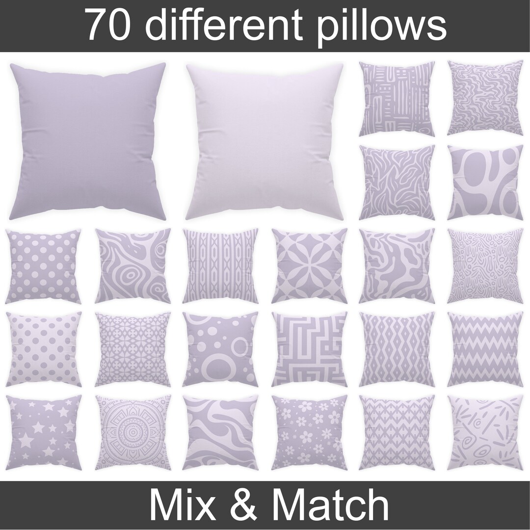 Pale Lavender Throw Pillow 14x14 16x16 18x18 20x20 24x24 26x26 Indoor and Outdoor Pastel Purple Patio Cushion Light Purple Euro Sham Etsy Canada