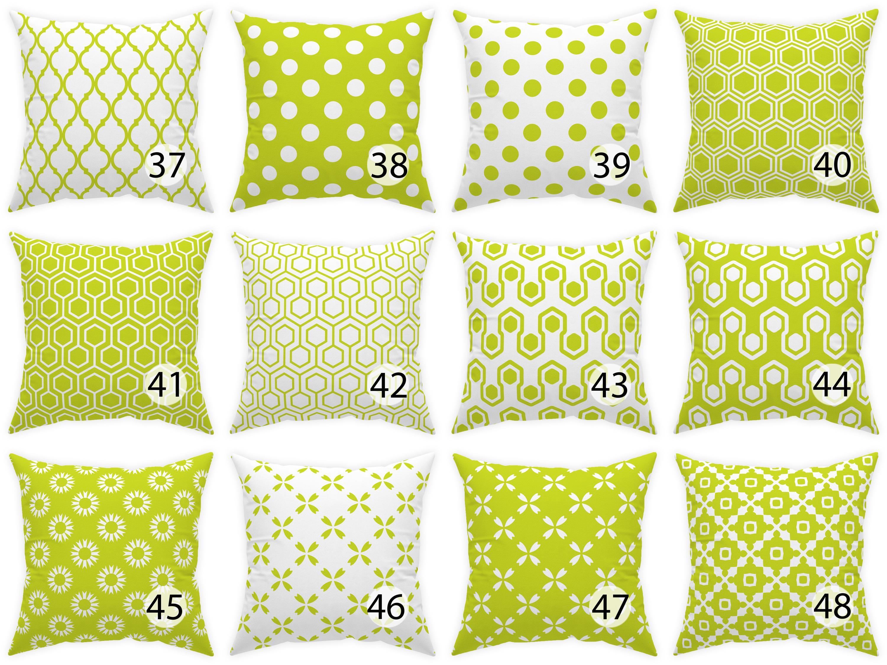 Lime Green Outdoor Cushion 14x14, 16x16, 18x18, 20x20, 24x24
