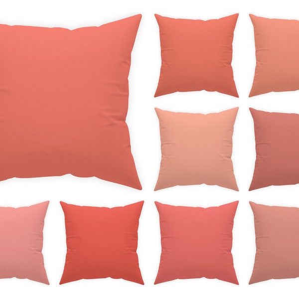 Coral Pillow Case Etsy