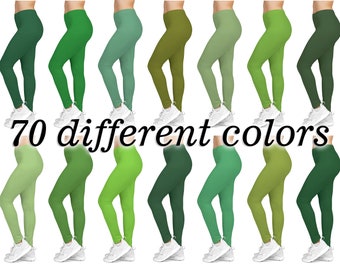 Khaki Green Sports Leggings