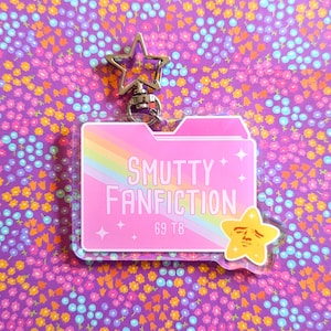 Smutty Fanfiction Keychain