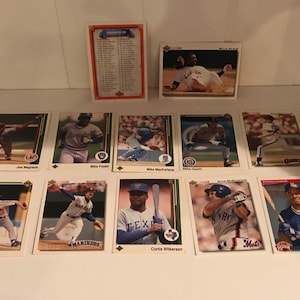 Carte da baseball dell'Upper Deck dei primi anni '90 (1990, 92)
