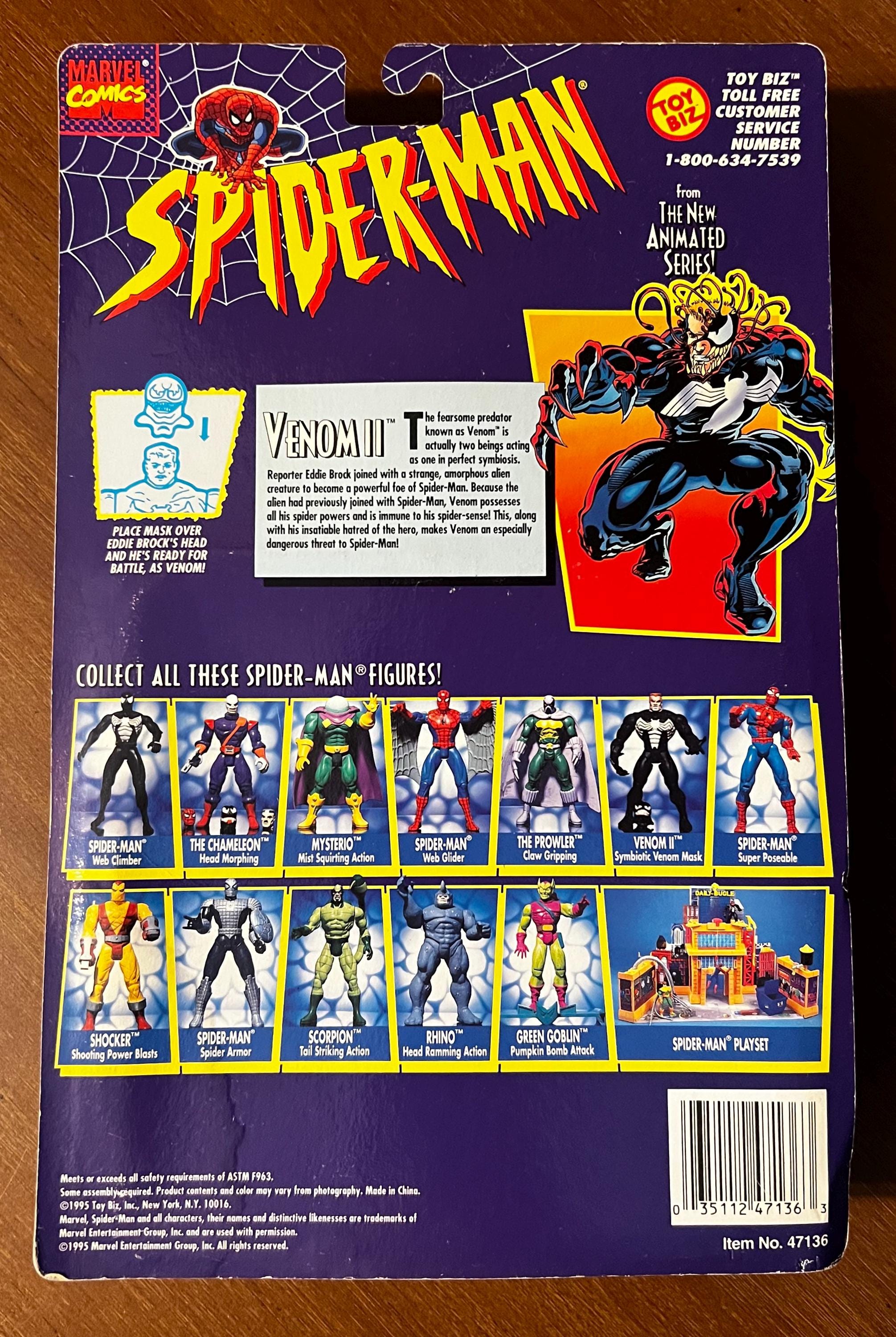 Toybiz: Spider-man Venom II Action Figure (1995) - Etsy