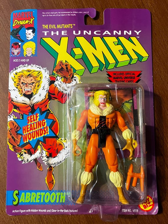 Toybiz: X-men Sabretooth Action Figure (1992) - Etsy