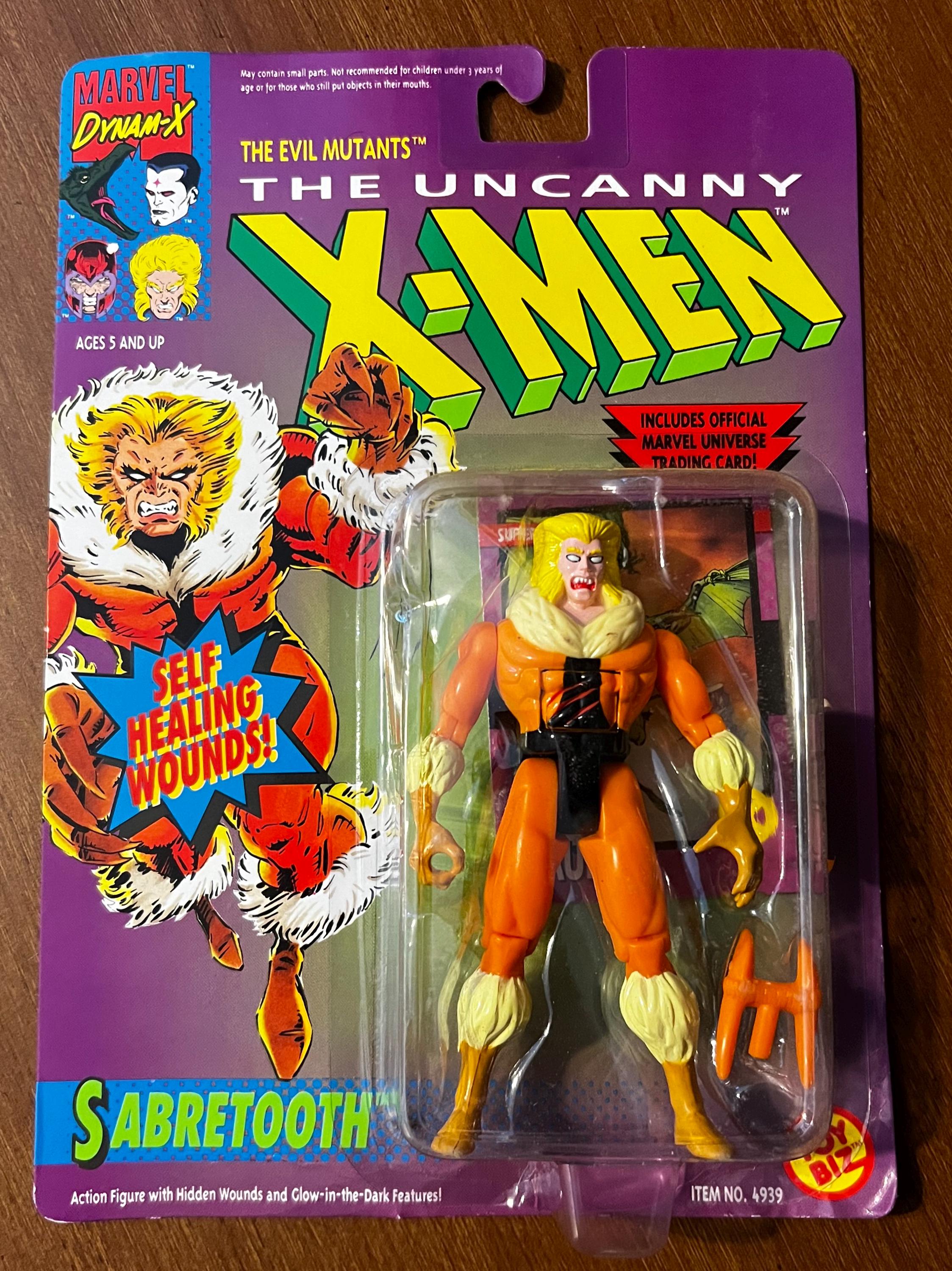 Toybiz: X-men Sabretooth Action Figure (1992) - Etsy