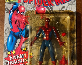 ToyBiz: Marvel Super Heroes Spider-Man Action Figure w/ Enemy Tracking Tracer (1992)