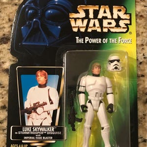 Star Wars: Power of the Force Luke Skywalker Stormtrooper Disguise Action Figure (1996)