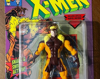 ToyBiz: Figura de acción de Dientes de Sable de los X-Men (1993)